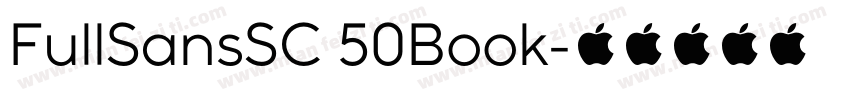 FullSansSC 50Book字体转换